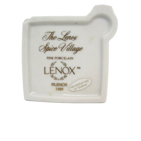 Lenox Spice Village Oregano BOTTOM ONLY Spice Jar Lid Cottage House Ceramic - Picture 6 of 6